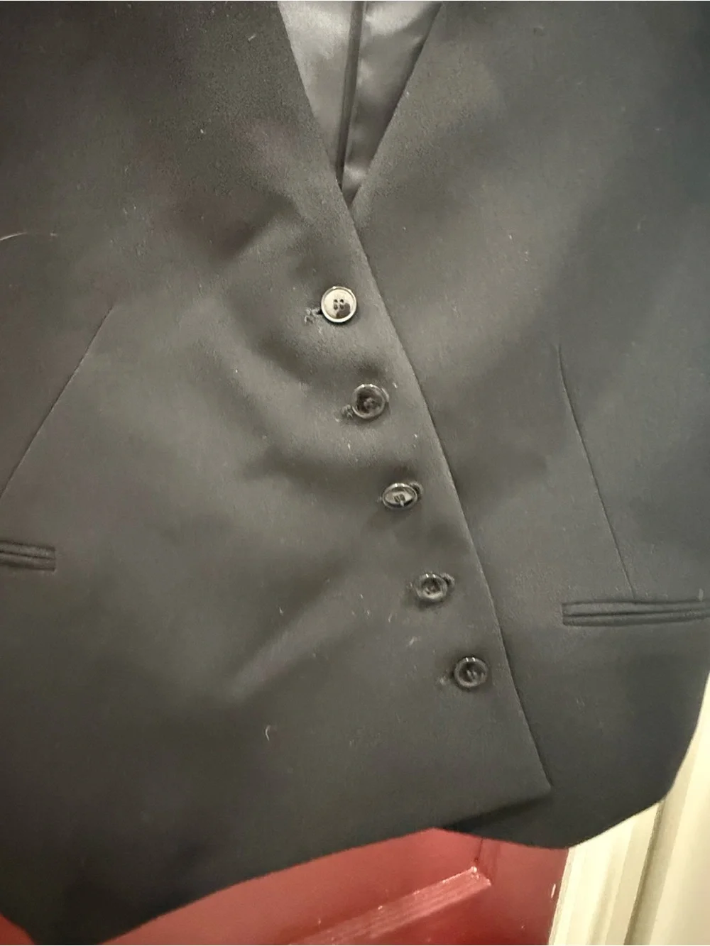 Zara asymmetrical black tailored vest - size M - women’s NWOT